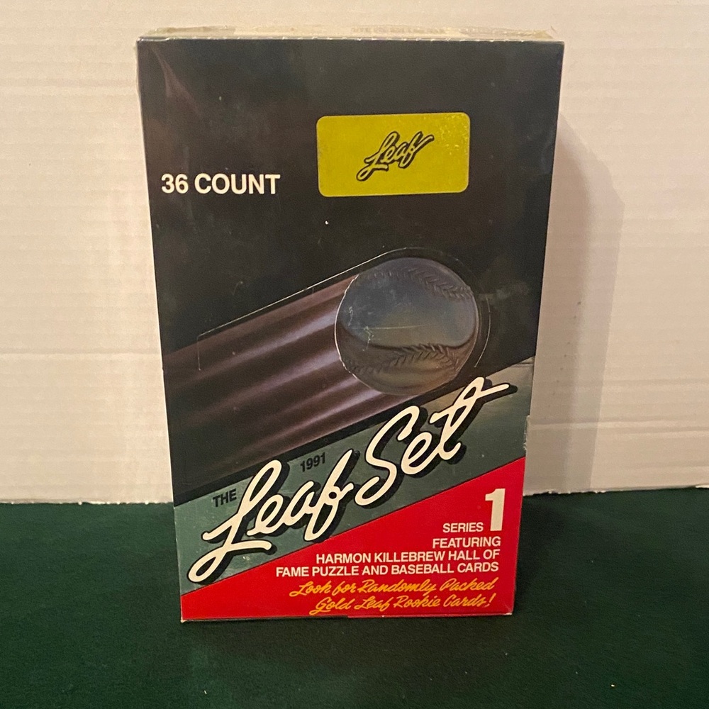 1991 Leaf Series 1 Baseball Factory Sealed 36 Packs Per Box